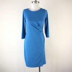 Talbots Women's Dress Faux Wrap Twist Front Stretch Jersey 3/4Sleeve Size XLP